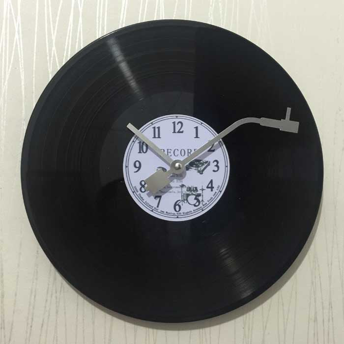 Vinyl Record Wall Clock Silent Battery Operated