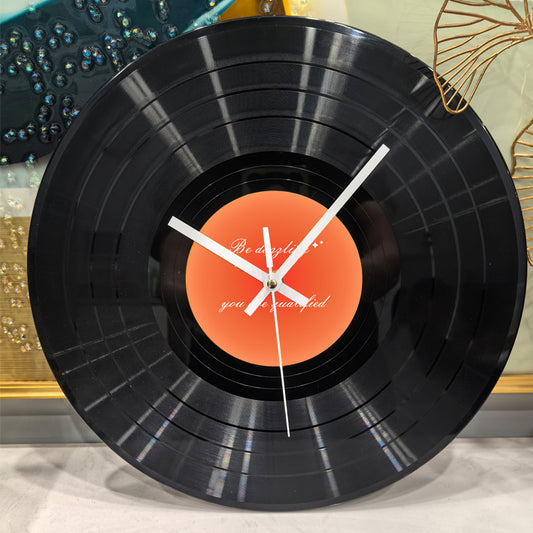 Vinyl Record Wall Clock Silent Battery Operated